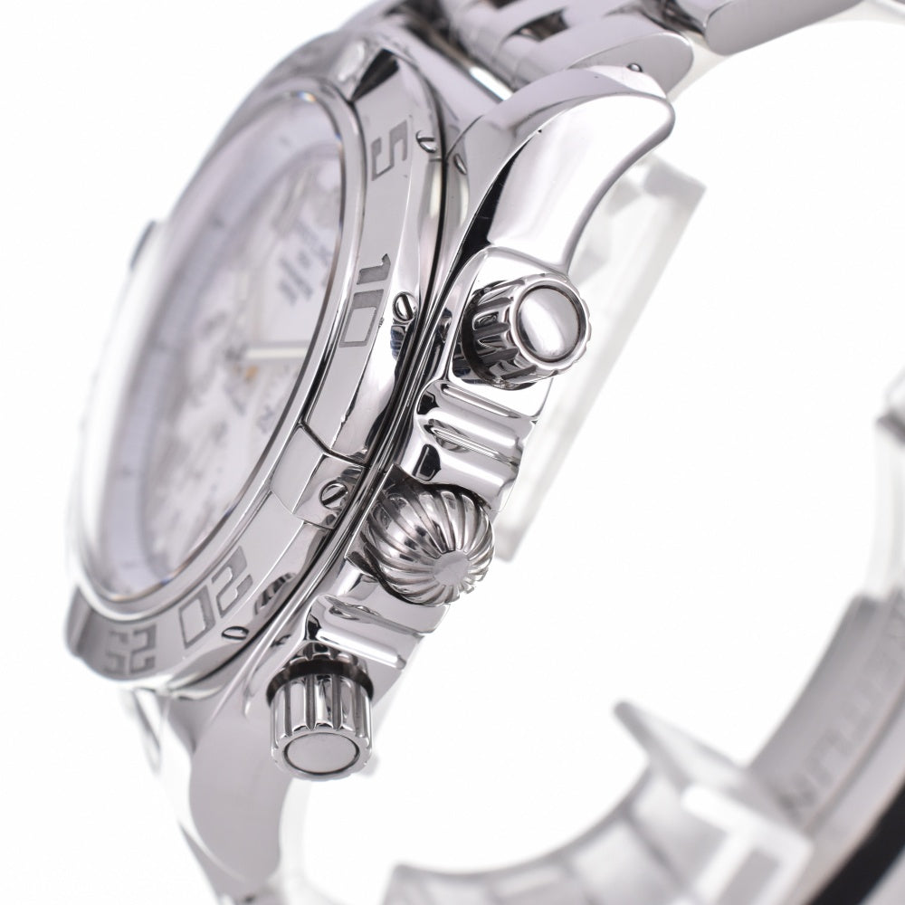 with paper BREITLING Chrono mat 44 AB0110 White shell Dial Automatic Men's
 Watch M#143176