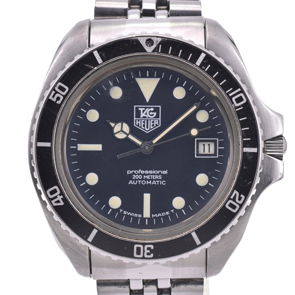 Heuer professional 844/3 Monnin Case black Dial Automatic Men's
 Watch N#143186