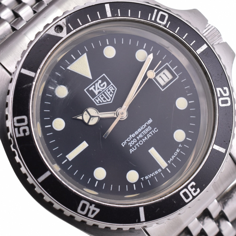 Heuer professional 844/3 Monnin Case black Dial Automatic Men's
 Watch N#143186