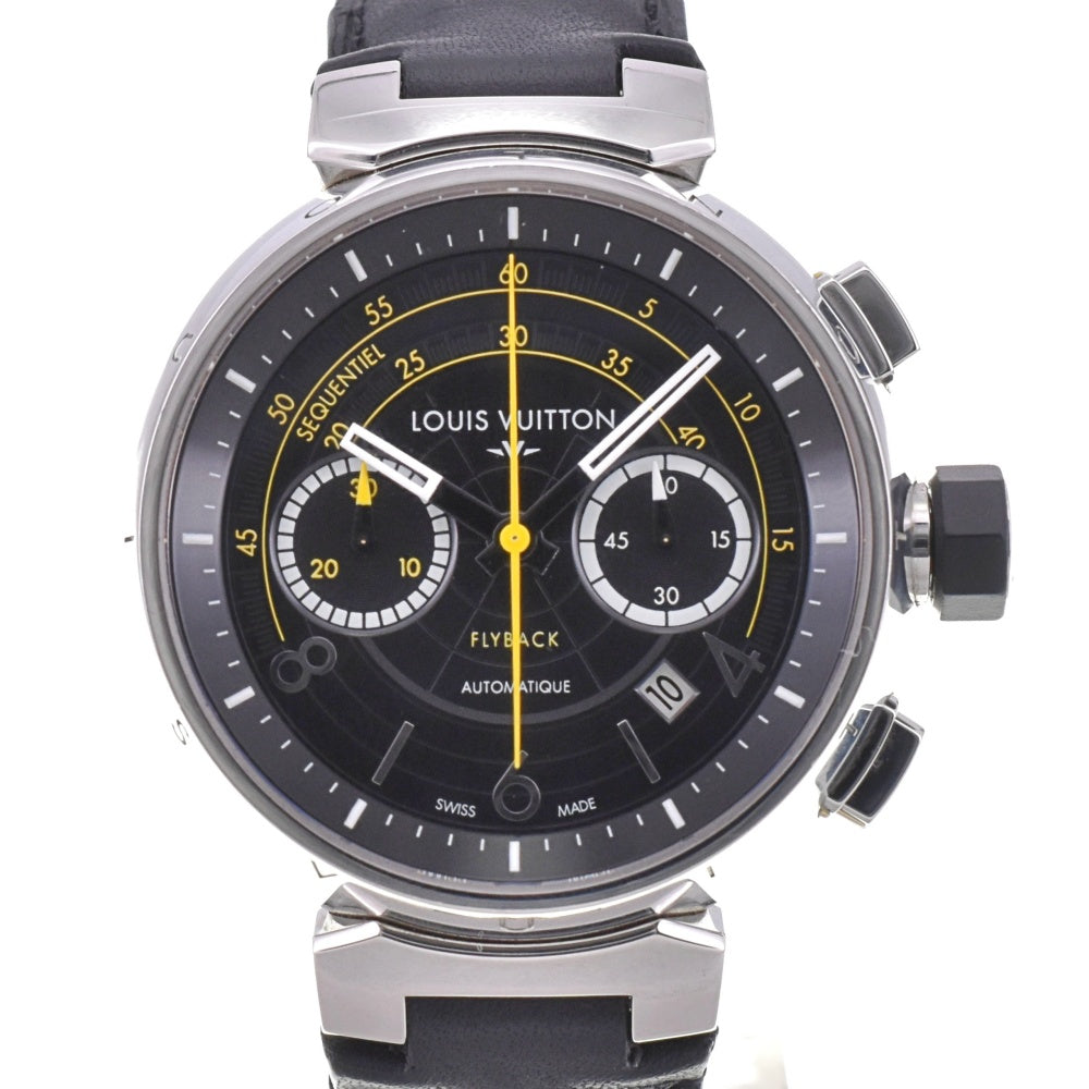 LOUIS VUITTON Tambour Flyback Chrono Vole 2 Q102B 888 world limited black Dial Automatic Men's
 Watch M#143187