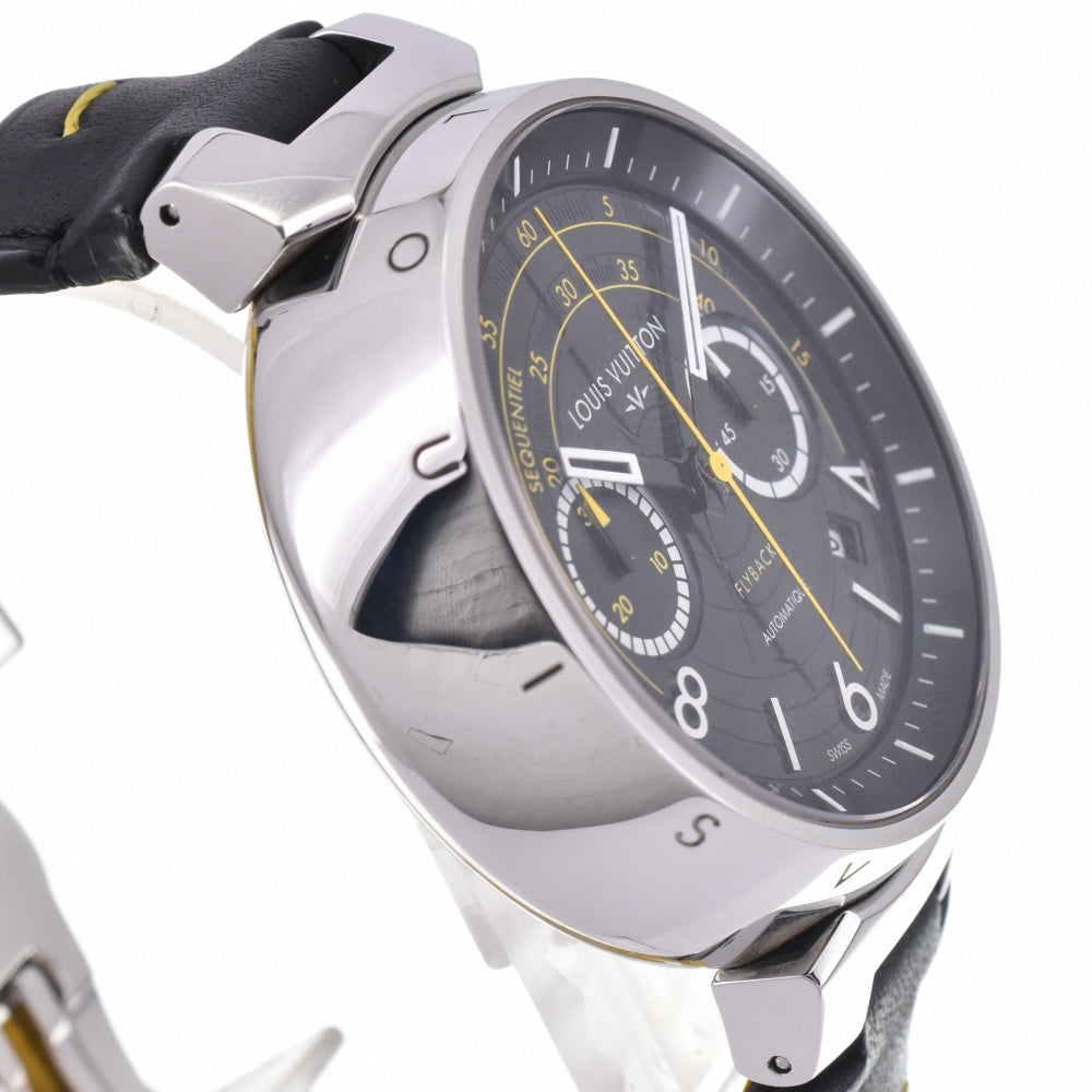 LOUIS VUITTON Tambour Flyback Chrono Vole 2 Q102B 888 world limited black Dial Automatic Men's
 Watch M#143187