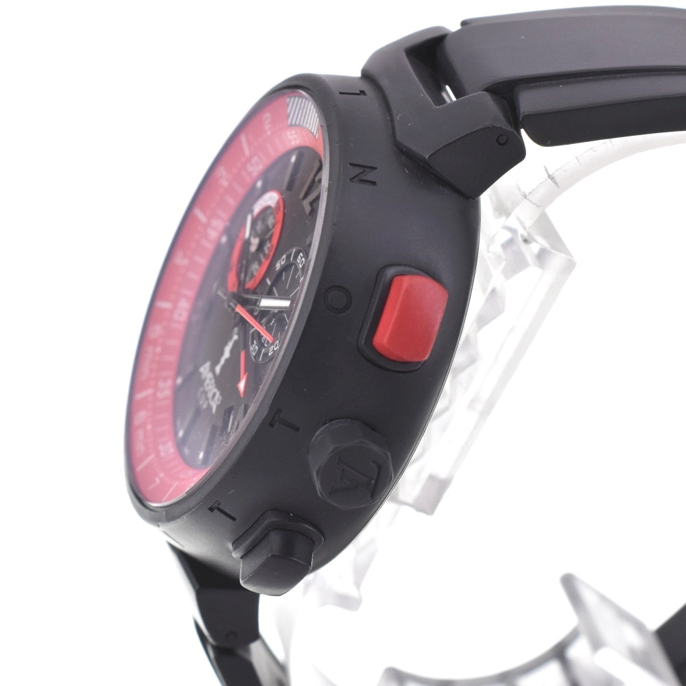 with paper LOUIS VUITTON Tambour americas cup Q101A Chronograph Date Black / red Dial Quartz Men's
 Watch M#143190