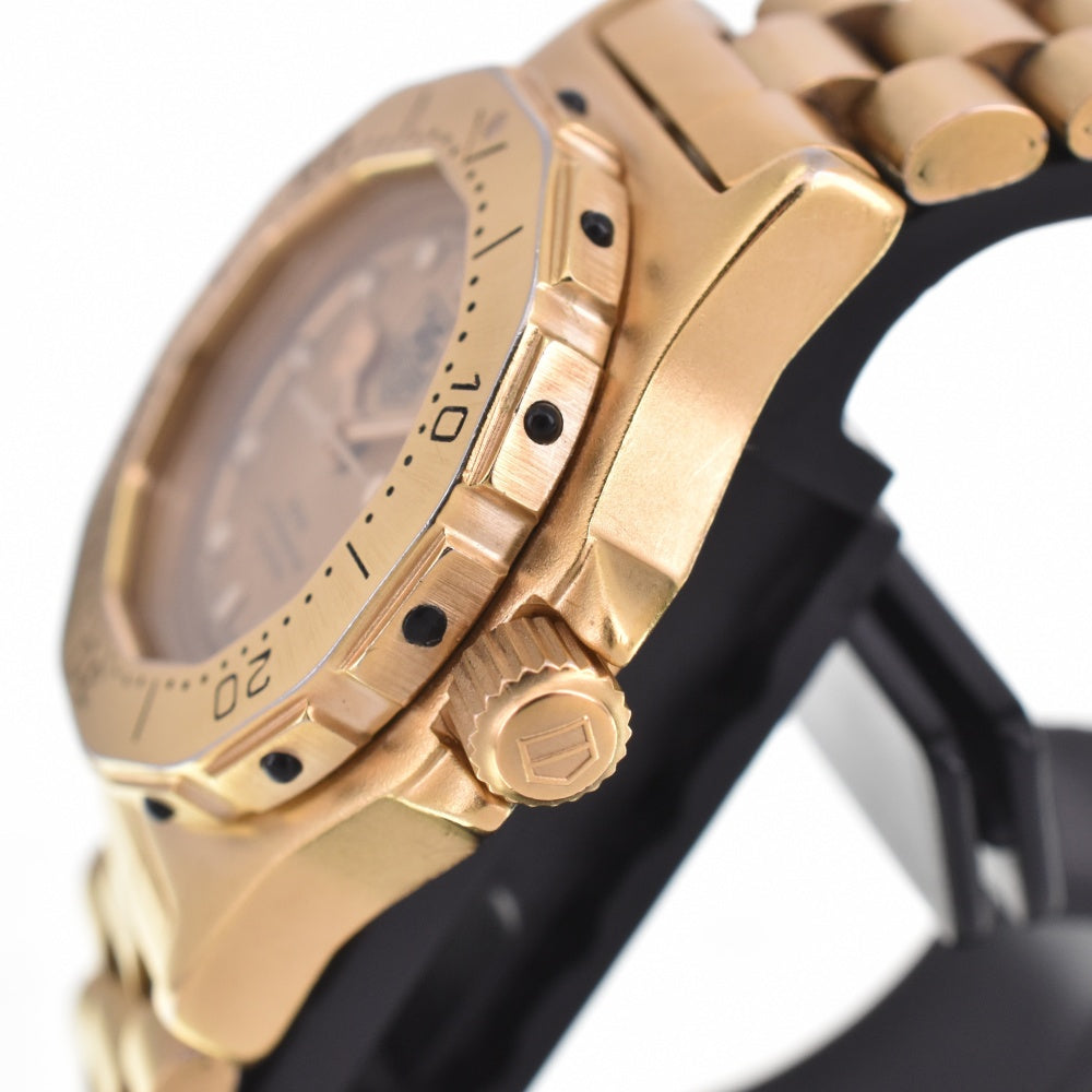 TAG HEUER 3000 934.408 Professional 200 m gold Dial Quartz Ladies
 Watch M#143191