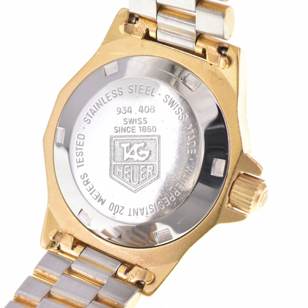 TAG HEUER 3000 934.408 Professional 200 m gold Dial Quartz Ladies
 Watch M#143191