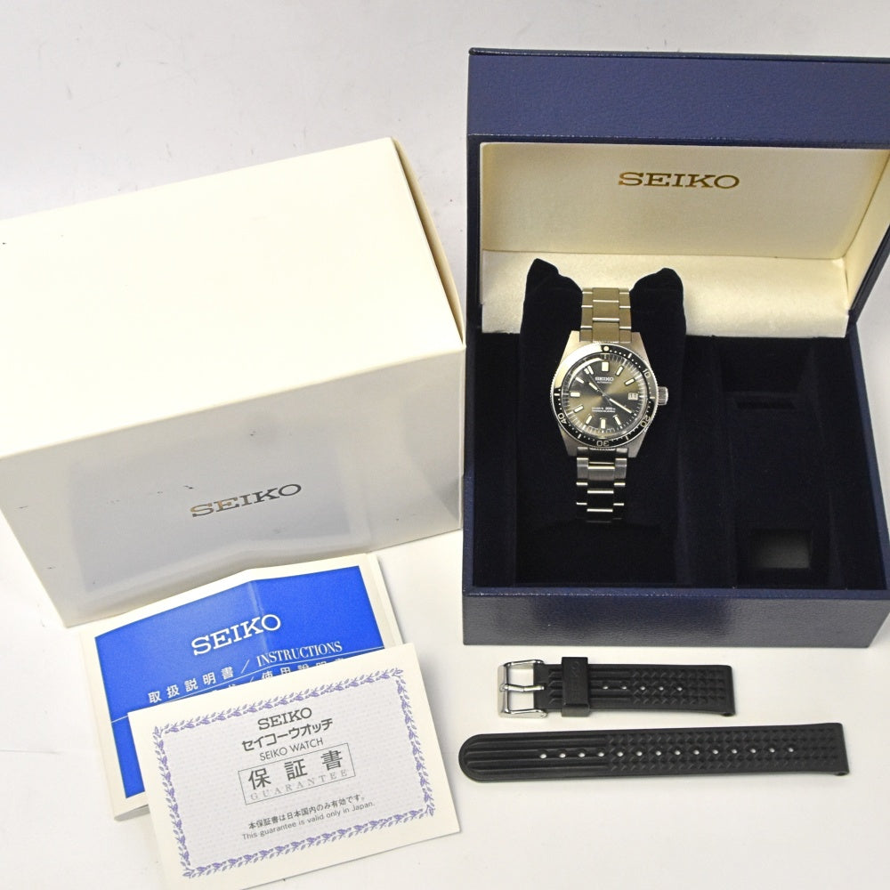 with paper SEIKO Prospex Historical Diver Scuba SBDX019/8L35-00N0 World Limited 2000 gray Dial Automatic Men's
 Watch N#143192