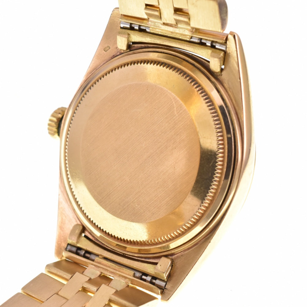 ROLEX DATEJUST 1601/8 vintage Solid K18YG Cal.1560 black Dial Automatic Men's
 Watch Z#143195