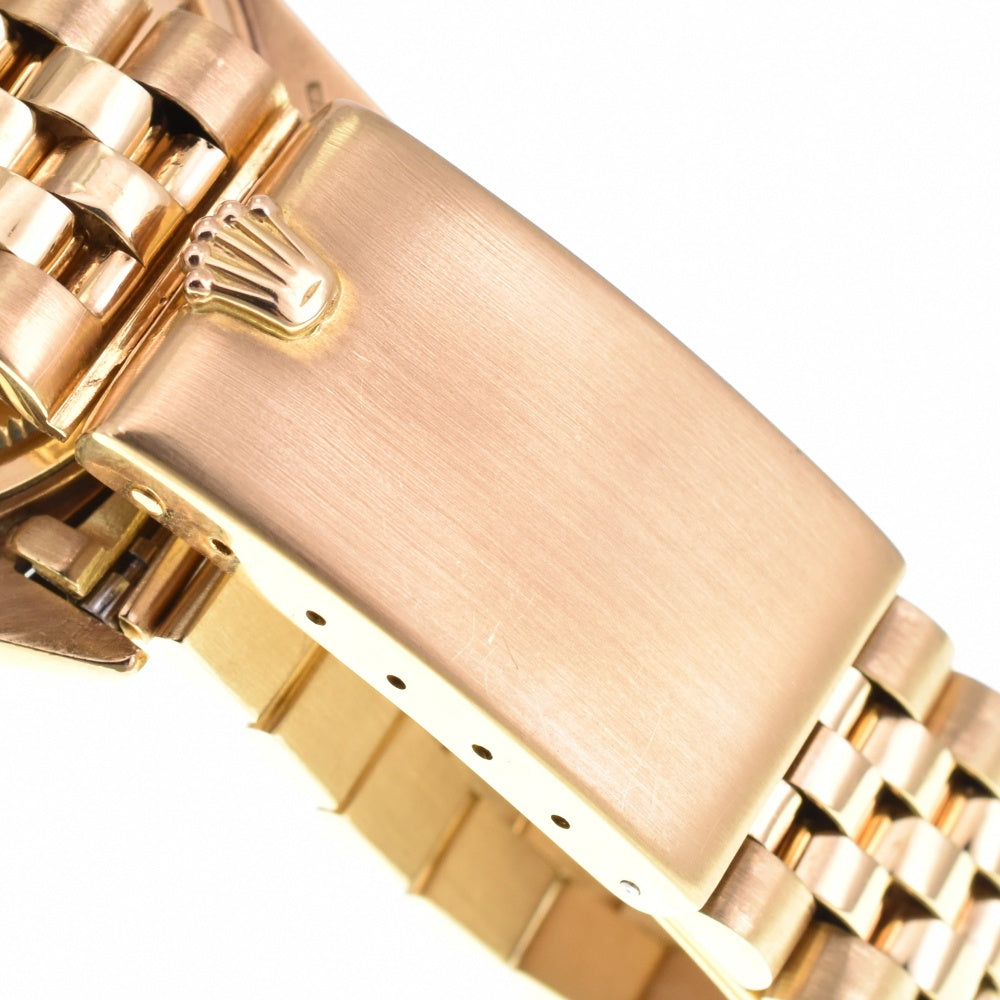 ROLEX DATEJUST 1601/8 vintage Solid K18YG Cal.1560 black Dial Automatic Men's
 Watch Z#143195