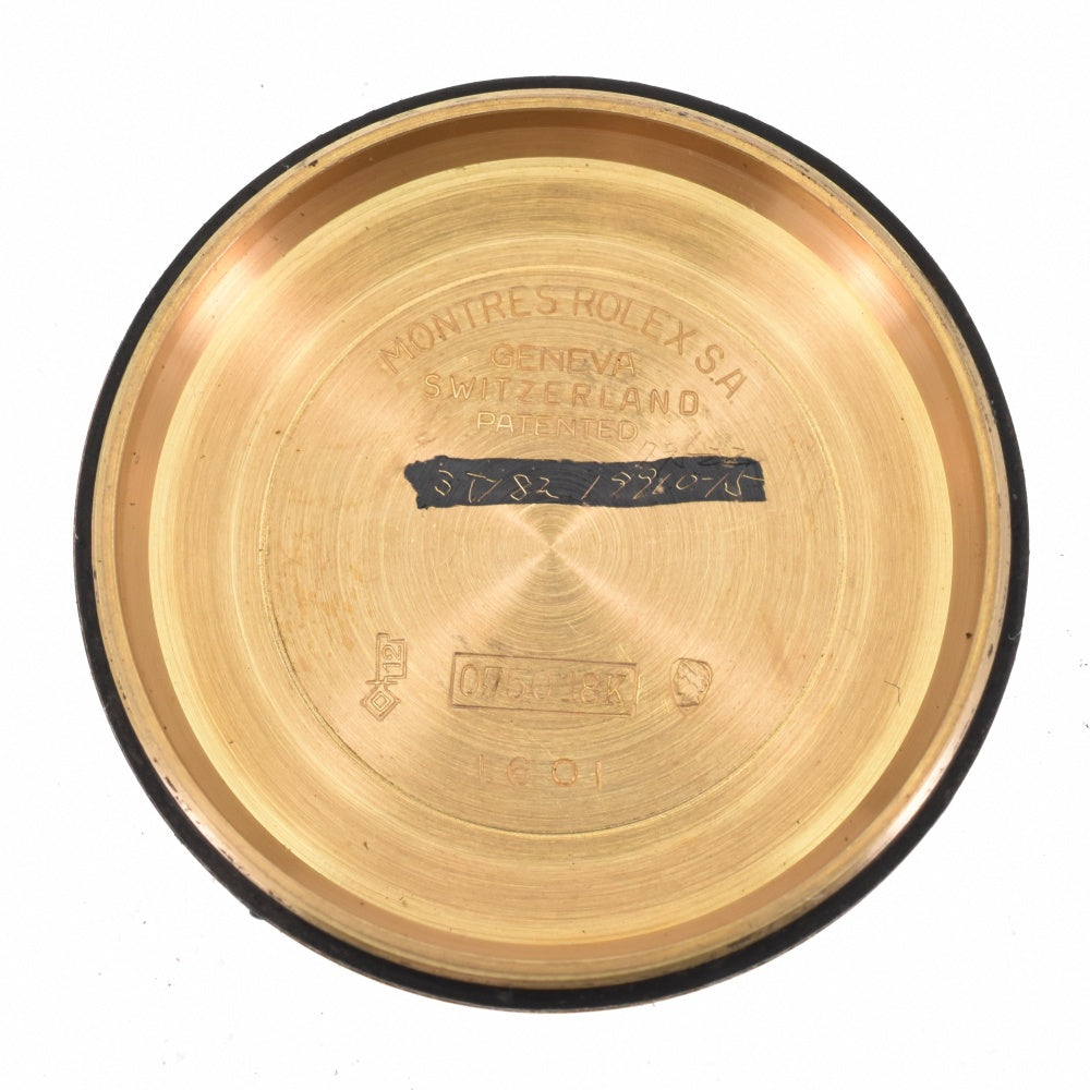 ROLEX DATEJUST 1601/8 vintage Solid K18YG Cal.1560 black Dial Automatic Men's
 Watch Z#143195
