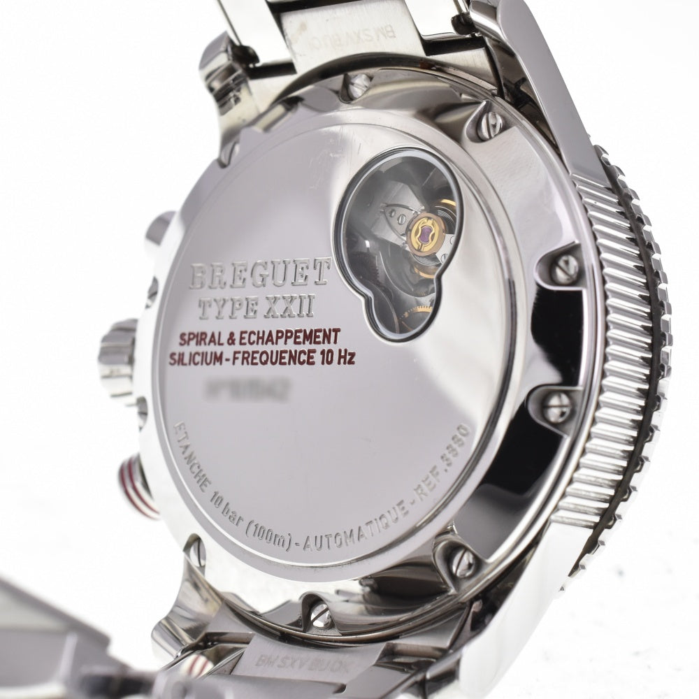 with paper Breguet Type XXII 3880ST/H2/SX0 black Dial Automatic Men's
 Watch N#143197