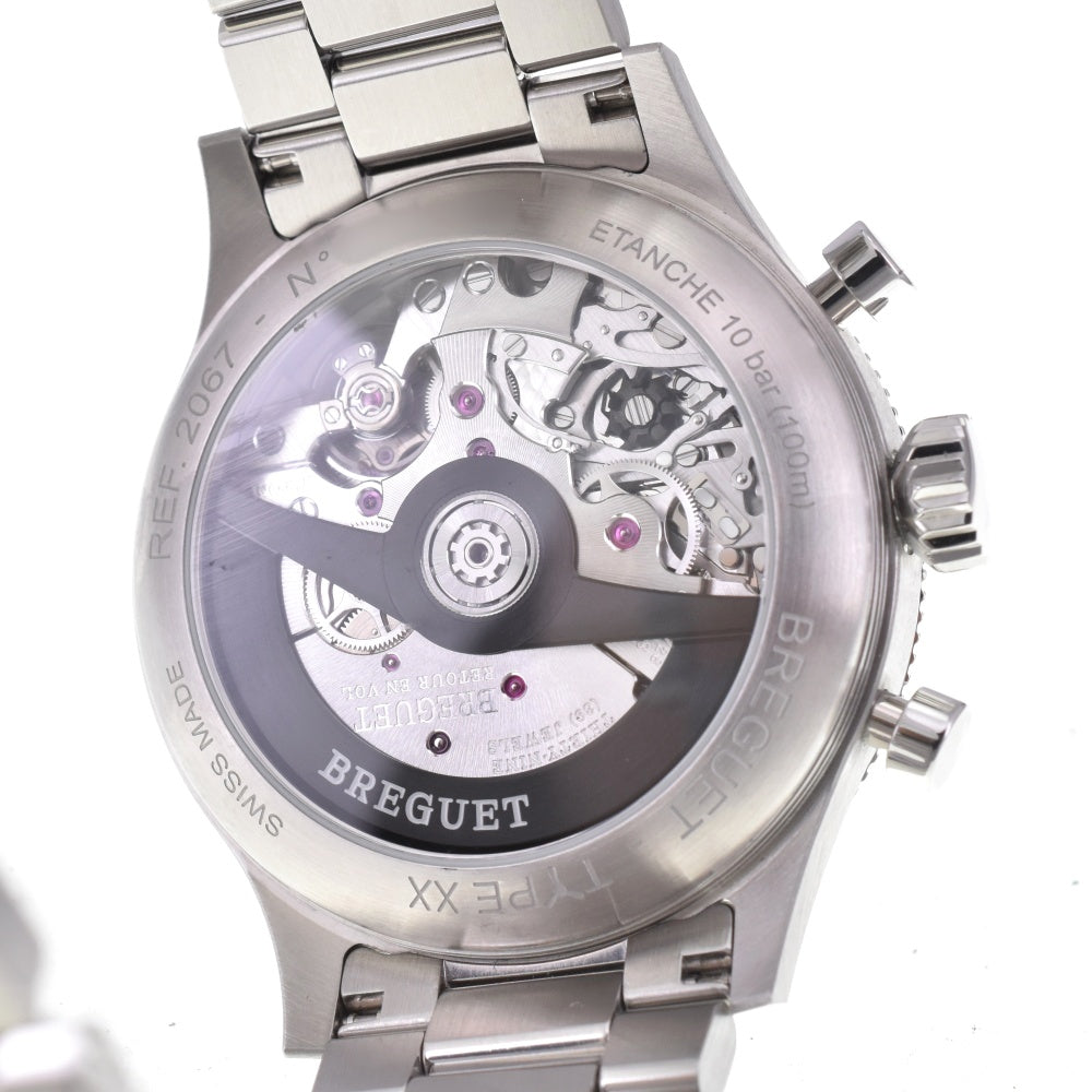 with paper Breguet Type XX Chronograph 2067 2067ST/92/SW0 black Dial Automatic Men's
 Watch M#143198