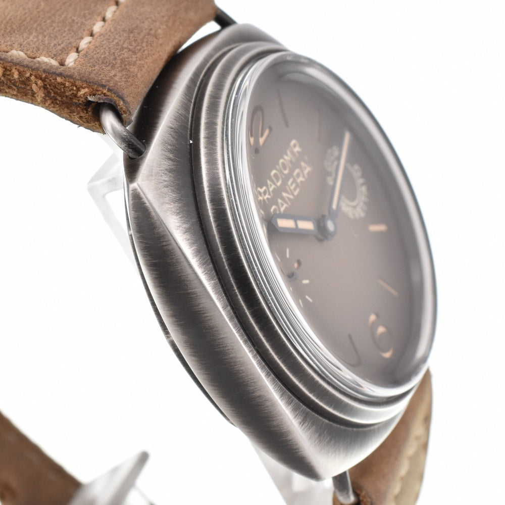 with paper PANERAI Radiomir Ottogiorni PAM01347 Brown Dial Hand Winding Men's
 Watch M#143199