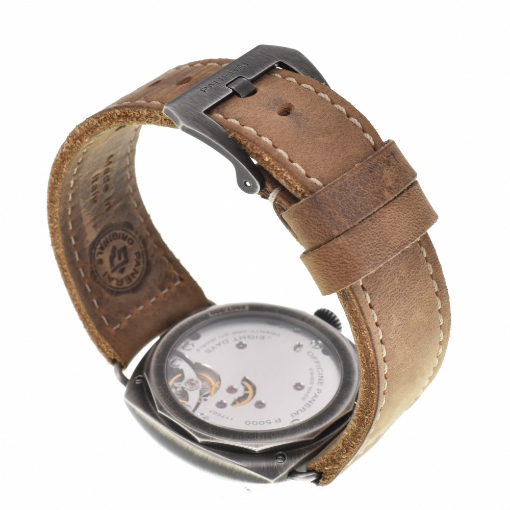with paper PANERAI Radiomir Ottogiorni PAM01347 Brown Dial Hand Winding Men's
 Watch M#143199