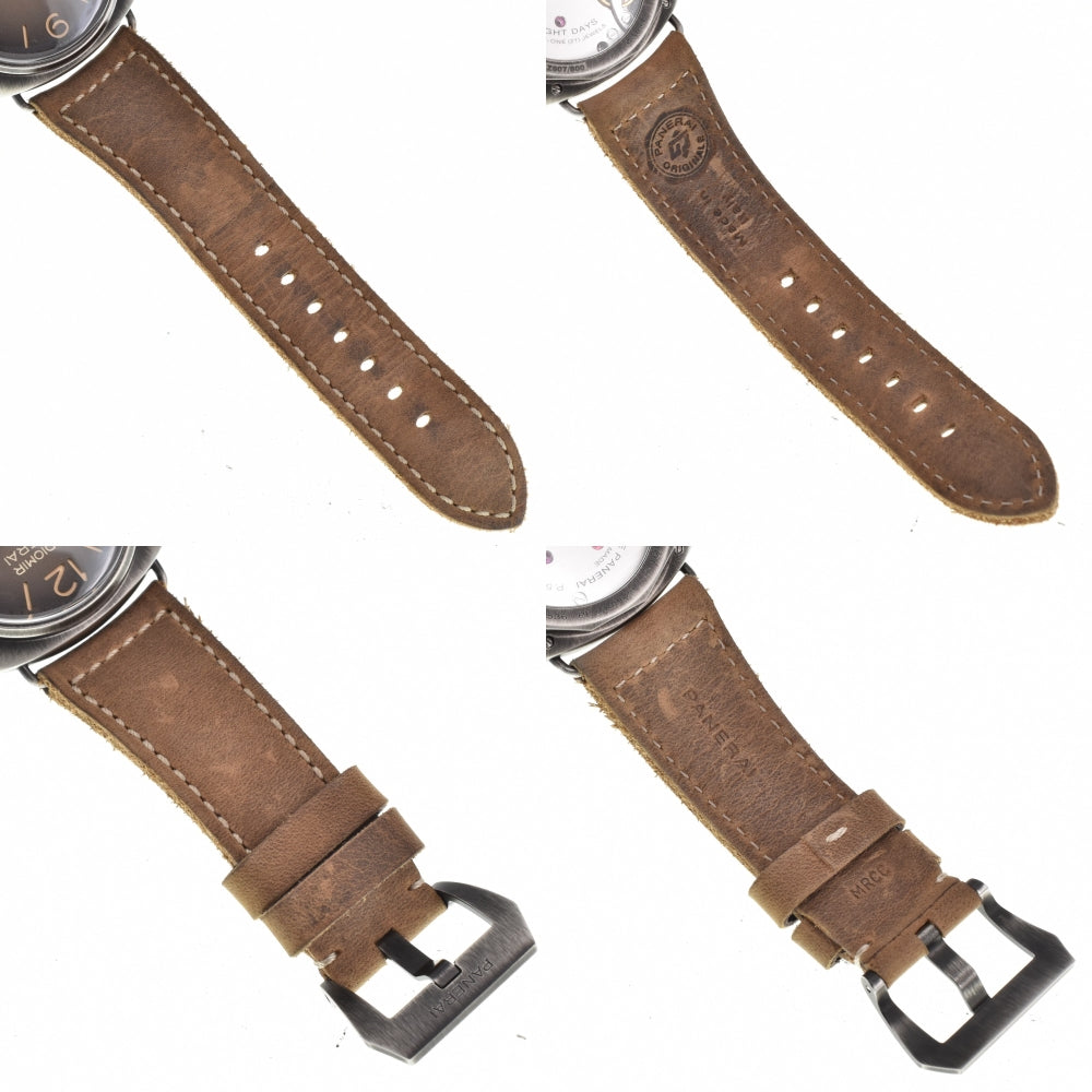 with paper PANERAI Radiomir Ottogiorni PAM01347 Brown Dial Hand Winding Men's
 Watch M#143199