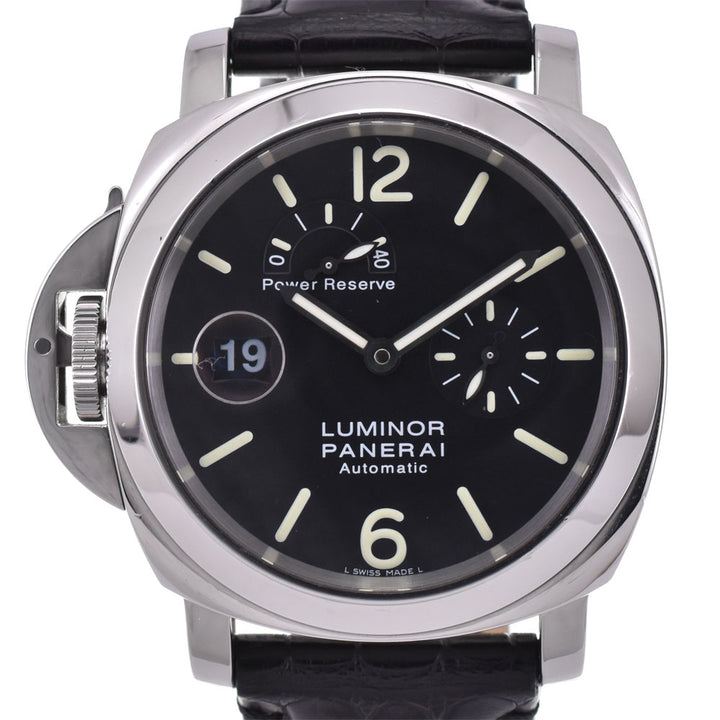 with paper PANERAI Luminor PAM00123 Power Reserve Left Hand Small Second Date black Dial Automatic Men's
 Watch Q#143201