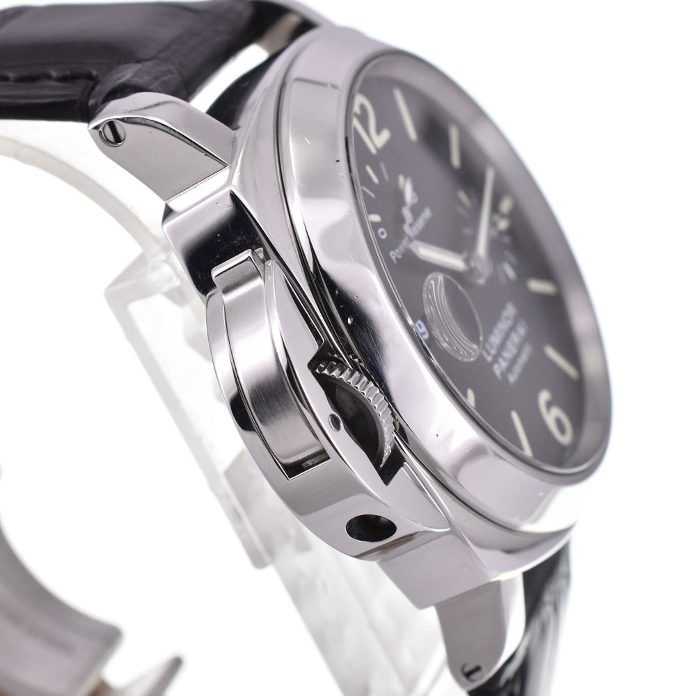 with paper PANERAI Luminor PAM00123 Power Reserve Left Hand Small Second Date black Dial Automatic Men's
 Watch Q#143201