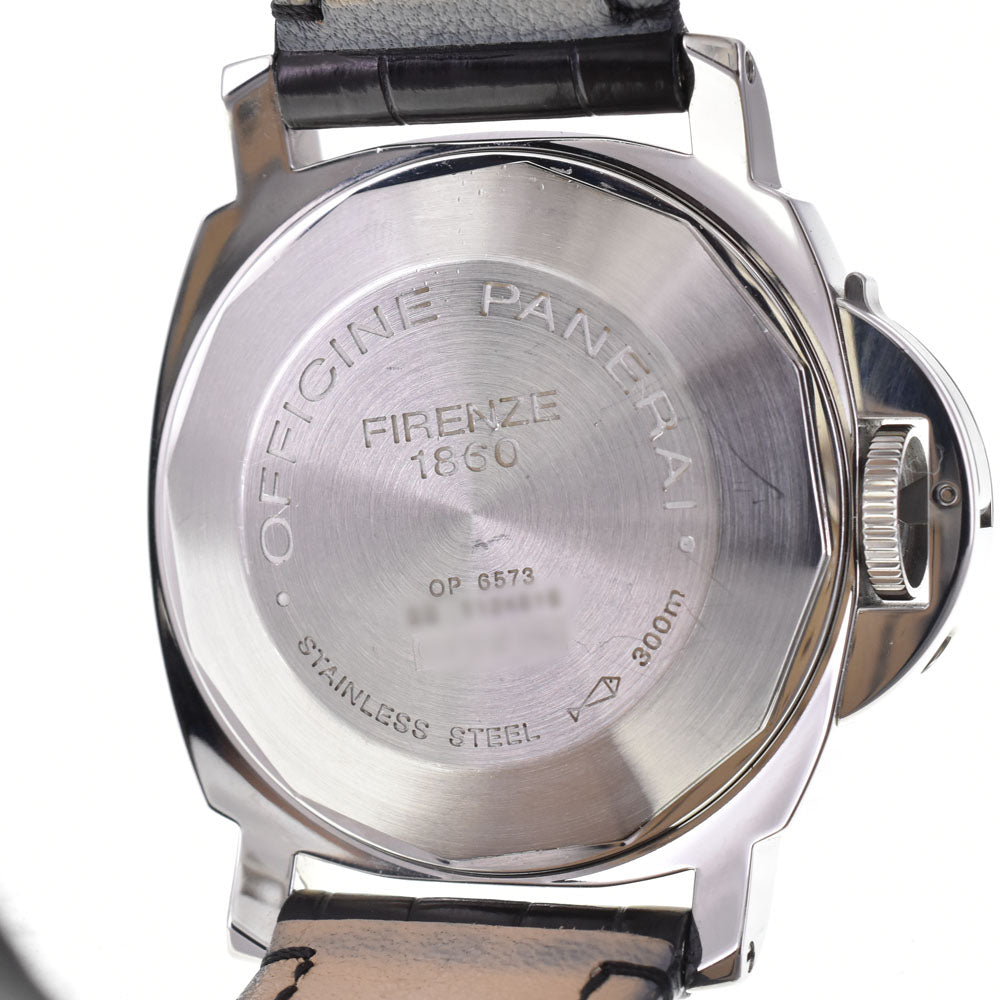 with paper PANERAI Luminor PAM00123 Power Reserve Left Hand Small Second Date black Dial Automatic Men's
 Watch Q#143201