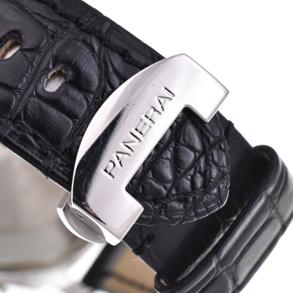 with paper PANERAI Luminor PAM00123 Power Reserve Left Hand Small Second Date black Dial Automatic Men's
 Watch Q#143201