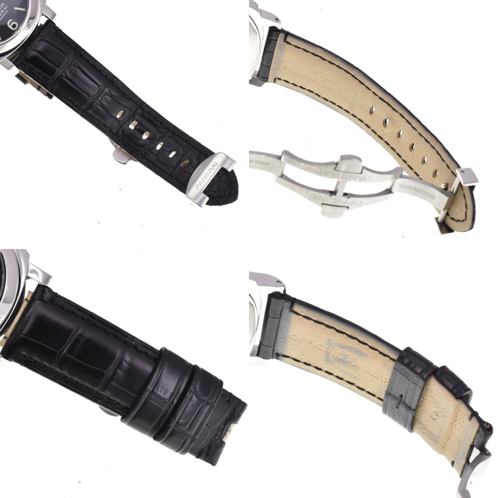 with paper PANERAI Luminor PAM00123 Power Reserve Left Hand Small Second Date black Dial Automatic Men's
 Watch Q#143201