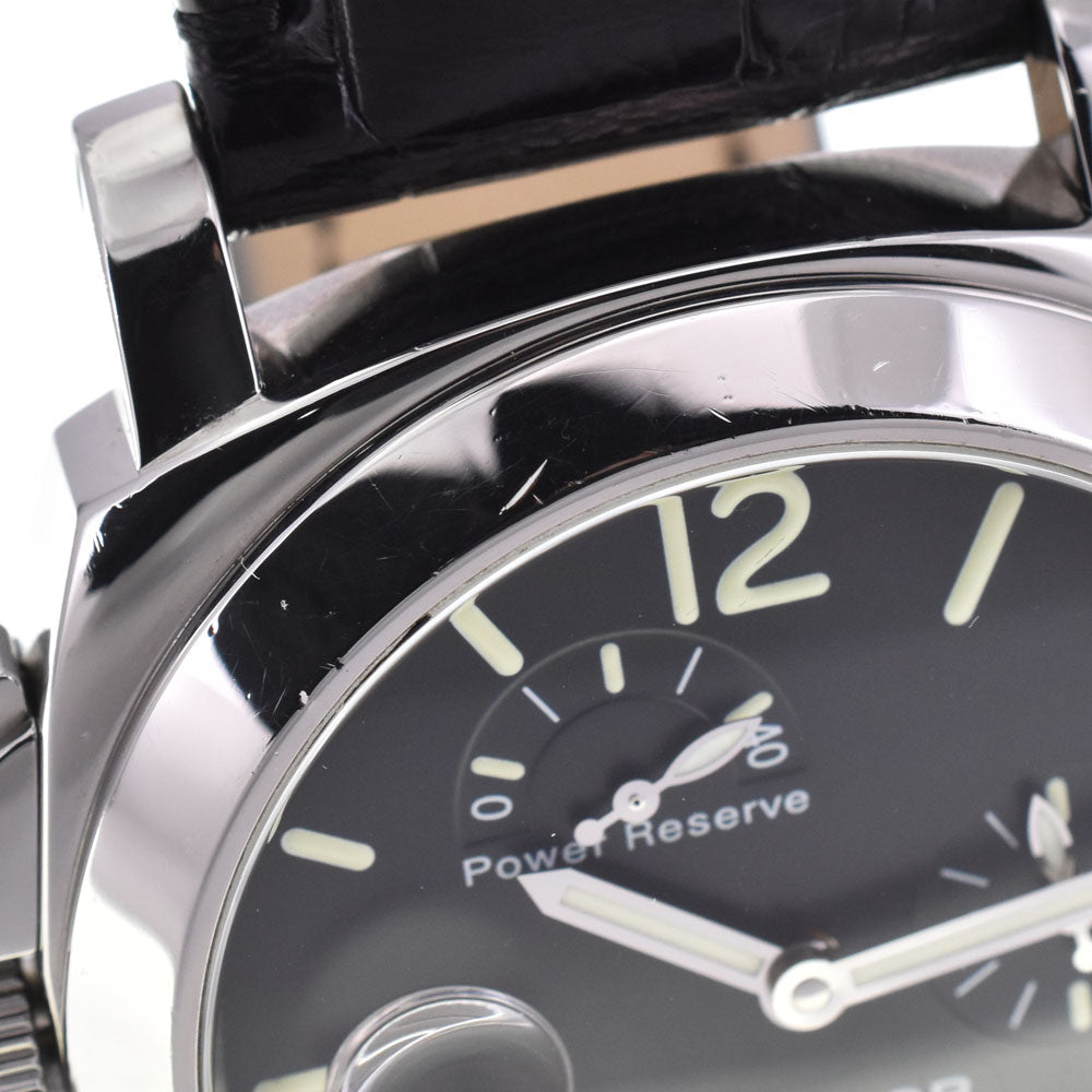 with paper PANERAI Luminor PAM00123 Power Reserve Left Hand Small Second Date black Dial Automatic Men's
 Watch Q#143201