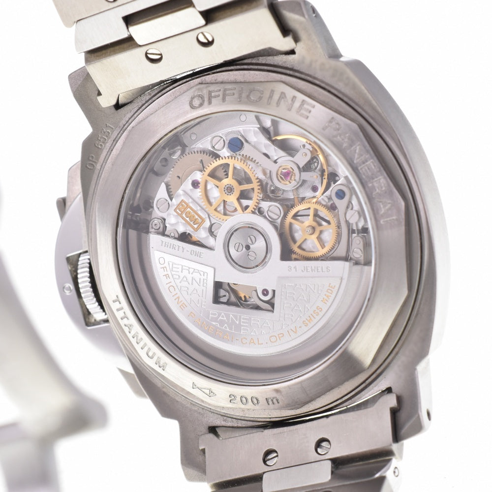 with paper PANERAI Luminor Chronograph Date PAM00122 Equipped with El Primero Gray / Silver Dial Automatic Men's
 Watch N#143202