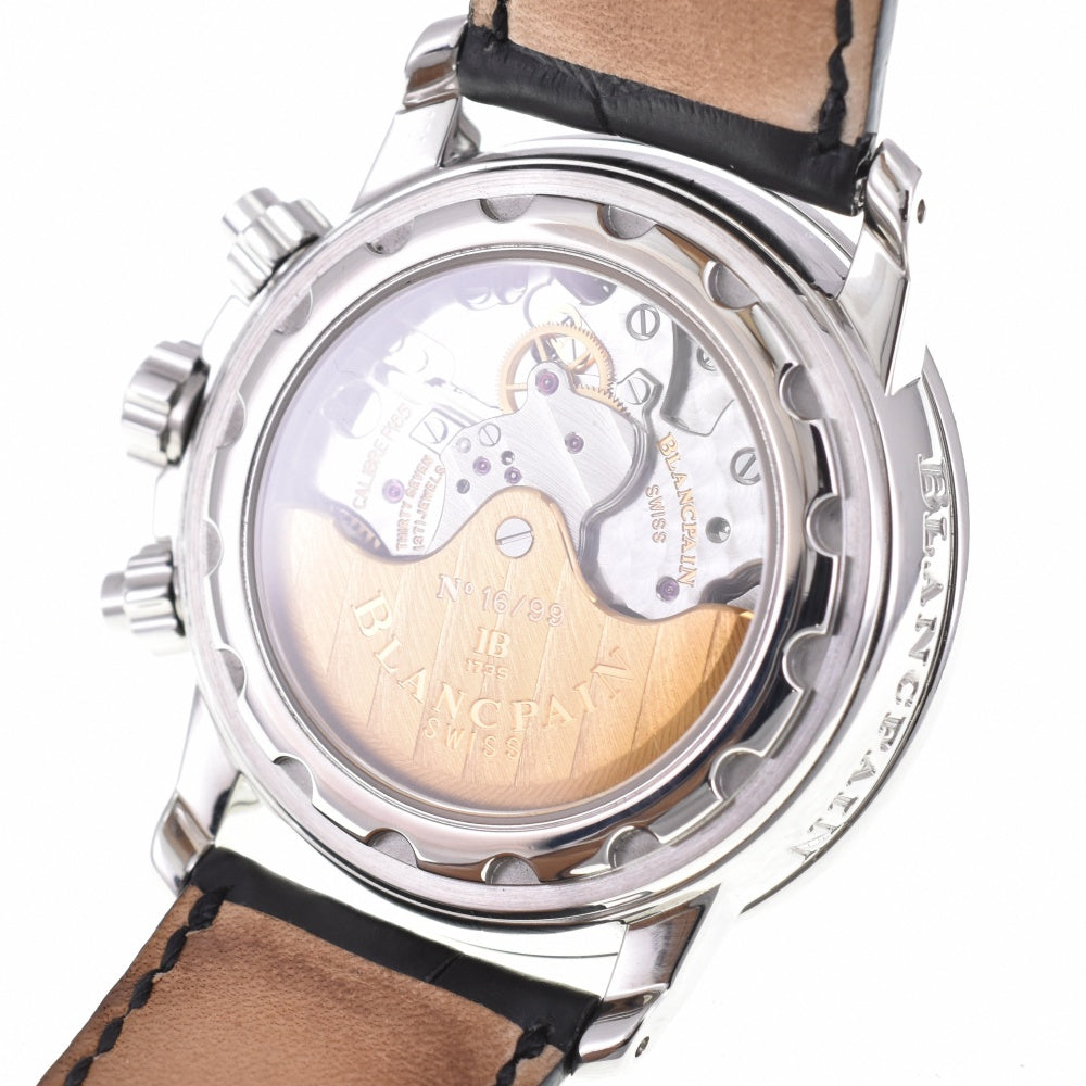 with paper Blancpain Leman Flyback Chronograph 2185F-1127-64B Limited to 99 pieces white Dial Automatic Men's
 Watch N#143203