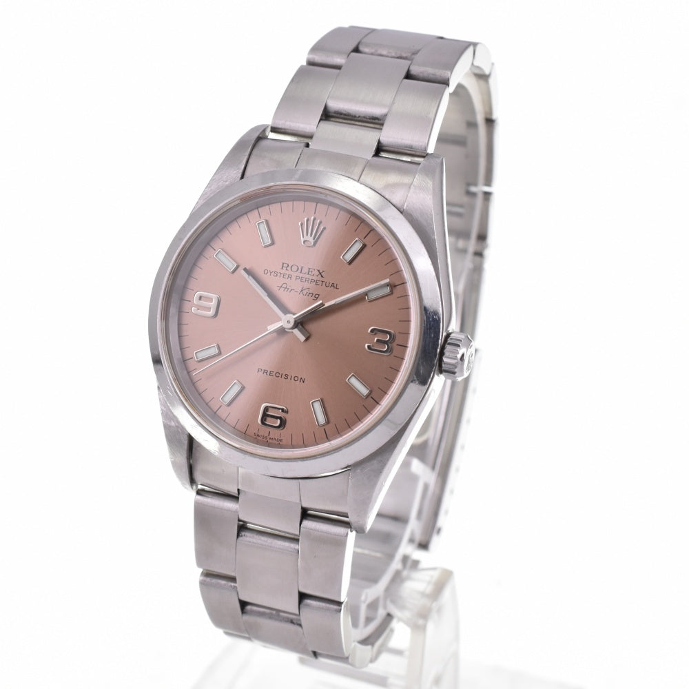 ROLEX Air king Ref.14000 Cal.3000 pink Dial Automatic Men's
 Watch N#143207