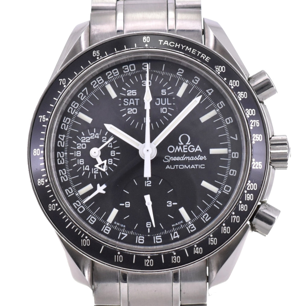 with paper OMEGA Speedmaster 3520.50 Mark 40 Cosmos Triple calendar chronograph black Dial Automatic Men's
 Watch N#143212