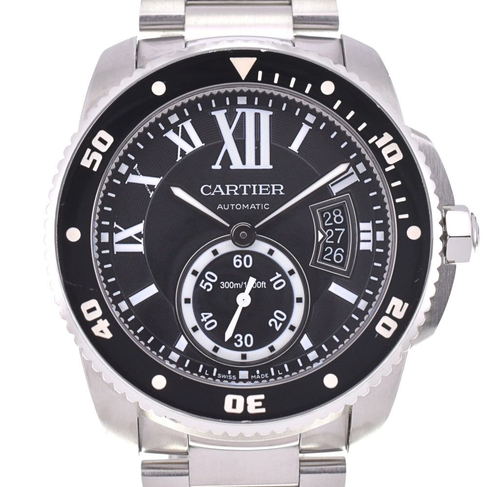 CARTIER Calibur de Cartier diver W7100057 black Dial Automatic Men's
 Watch N#143218