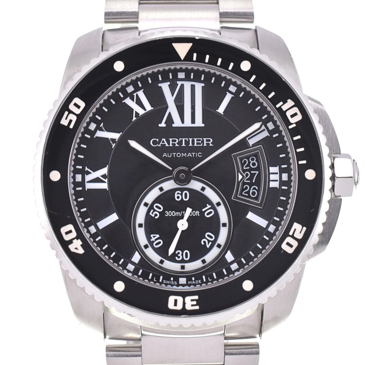 CARTIER Calibur de Cartier diver W7100057 black Dial Automatic Men's
 Watch N#143218