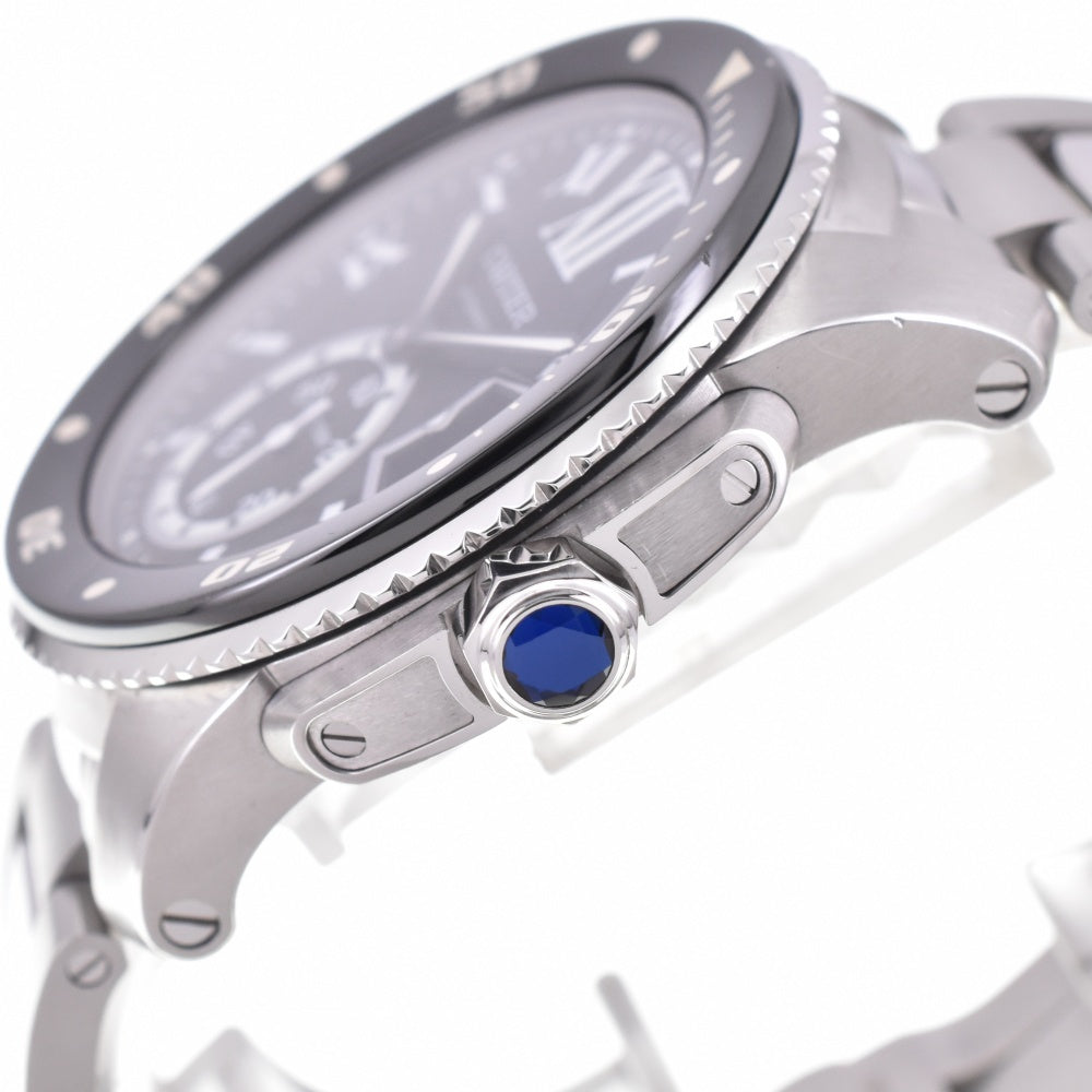 CARTIER Calibur de Cartier diver W7100057 black Dial Automatic Men's
 Watch N#143218