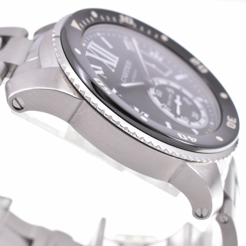 CARTIER Calibur de Cartier diver W7100057 black Dial Automatic Men's
 Watch N#143218