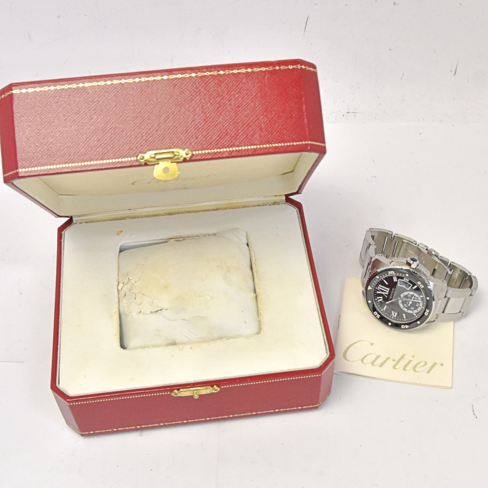 CARTIER Calibur de Cartier diver W7100057 black Dial Automatic Men's
 Watch N#143218