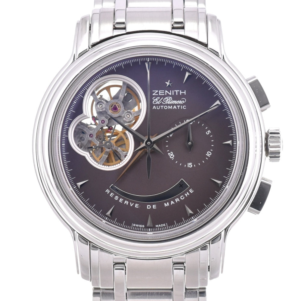 with paper ZENITH Chronomaster T Open 03.0240.4021 Power reserve Brown Dial Automatic Men's
 Watch N#143221