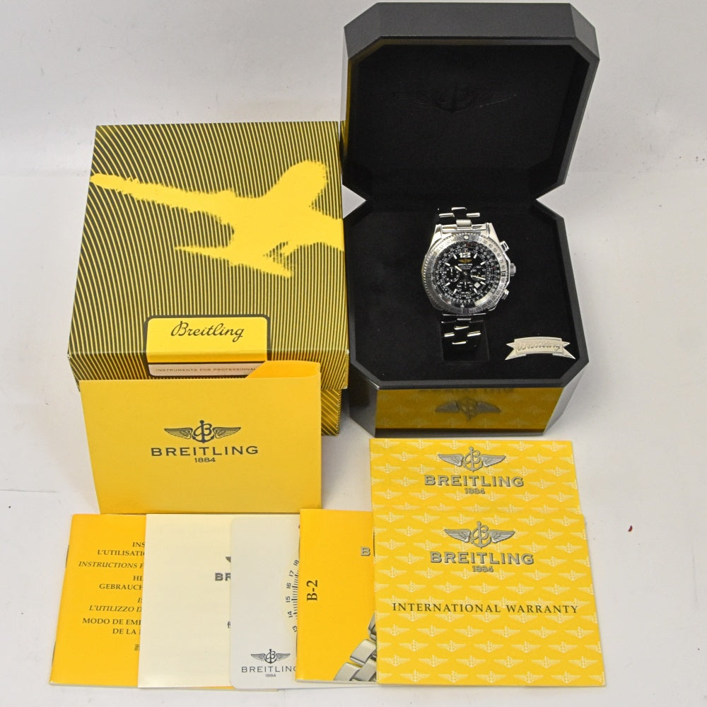 with paper BREITLING Professional B-2 A42362 Chronograph black Dial Automatic Men's
 Watch O#143224