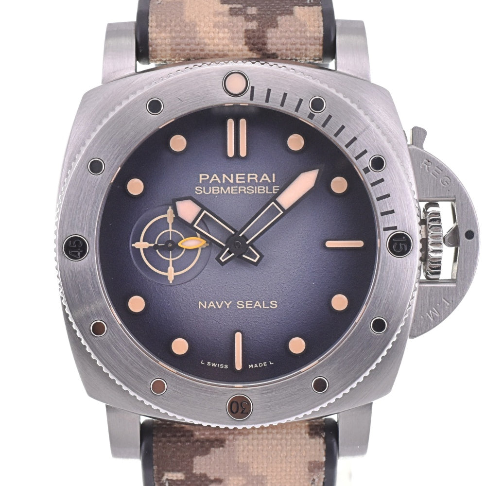 with paper PANERAI Submersible Quaranto Quattro Navy Seal PAM01518 Gray gradation Dial Automatic Men's
 Watch N#143229