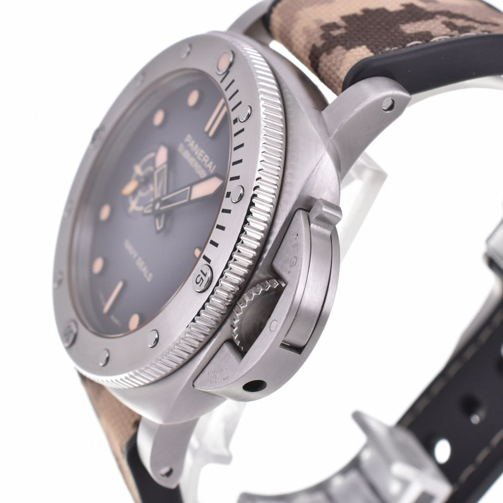 with paper PANERAI Submersible Quaranto Quattro Navy Seal PAM01518 Gray gradation Dial Automatic Men's
 Watch N#143229