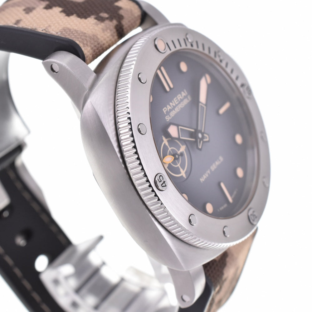 with paper PANERAI Submersible Quaranto Quattro Navy Seal PAM01518 Gray gradation Dial Automatic Men's
 Watch N#143229