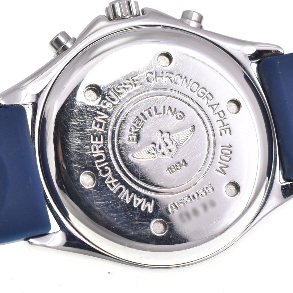 BREITLING Colt A53035 Chronograph Date Blue / Silver Dial Quartz Men's
 Watch P#143234