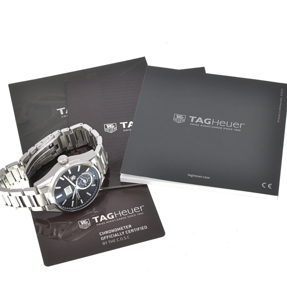 with paper TAG HEUER Carrera WAR5010 Caliber 8 black Dial Automatic Men's
 Watch O#143238