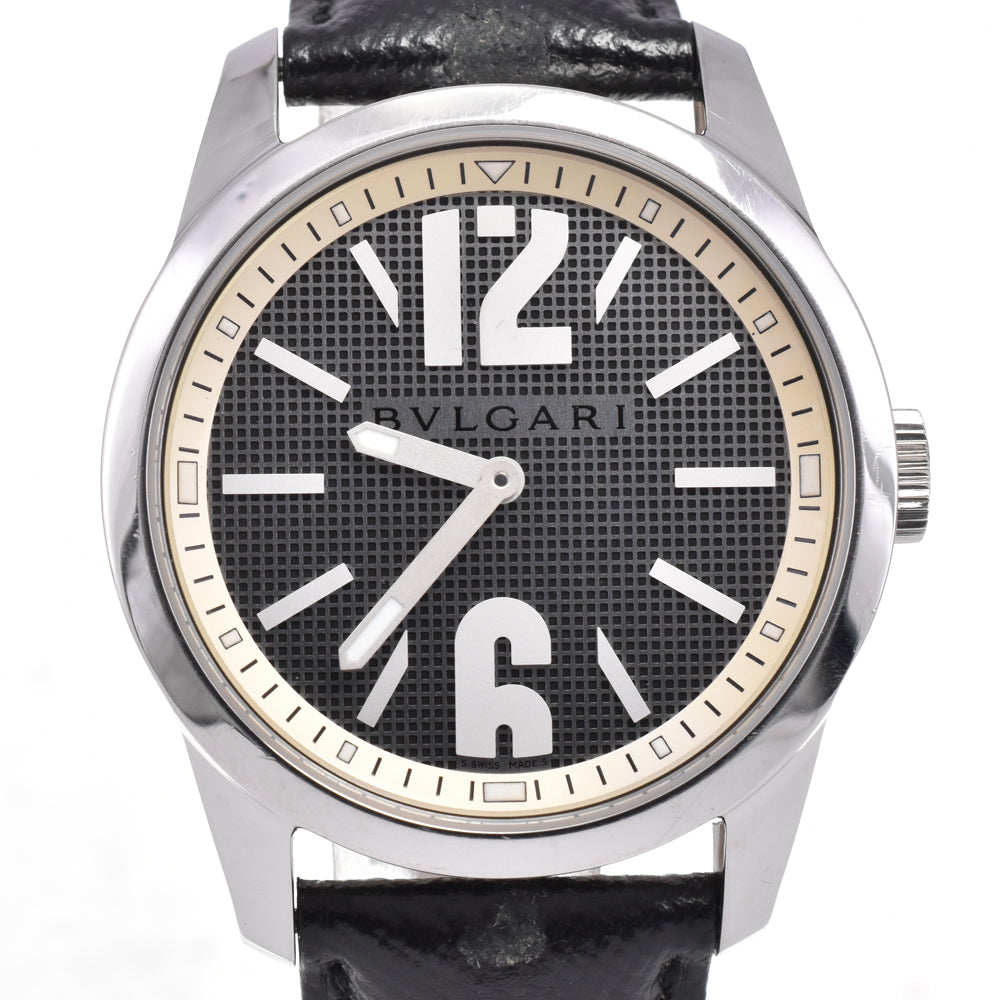 BVLGARI Solo tempo ST37S black Dial Quartz Men's
 Watch H#143240