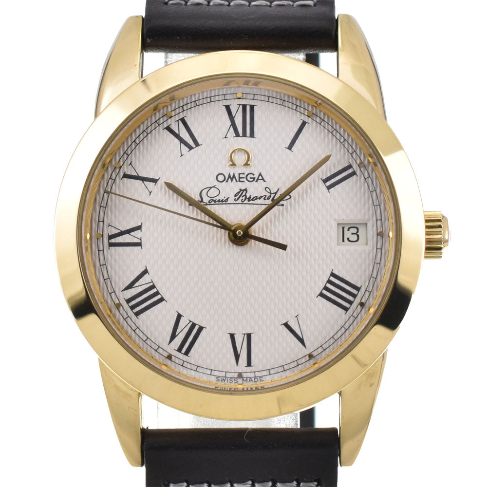 OMEGA Louis blanc 5311.30.12 Cal.1119 K18YG / Leather Silver Dial Automatic Men's
 Watch R#143242