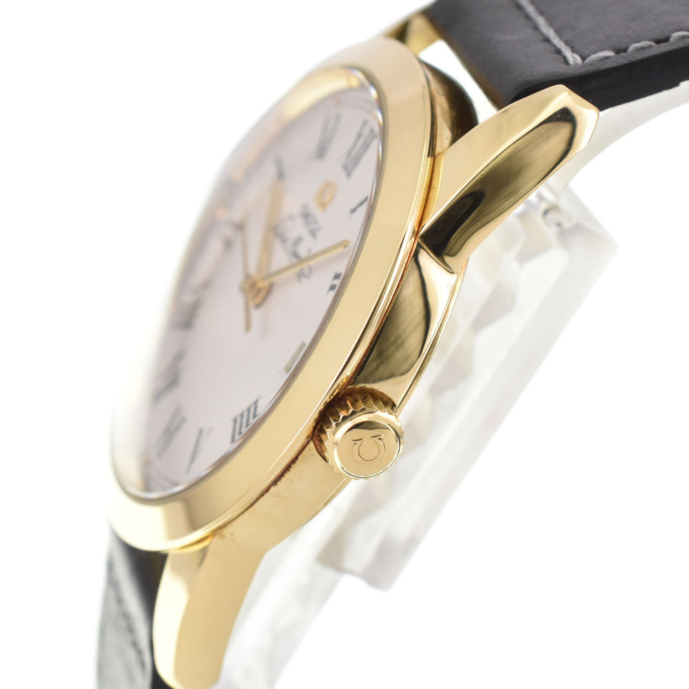 OMEGA Louis blanc 5311.30.12 Cal.1119 K18YG / Leather Silver Dial Automatic Men's
 Watch R#143242