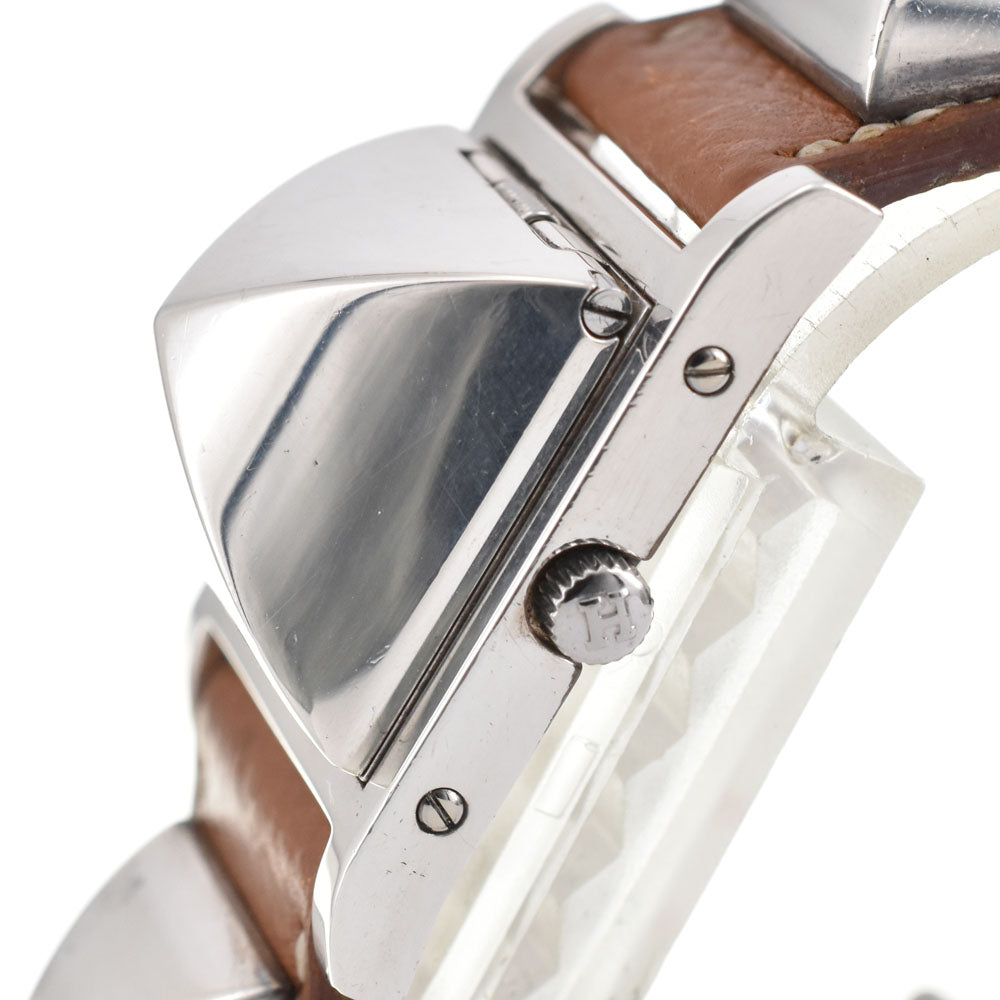 with paper HERMES Medor ME1.250 Silver 925 / leather Silver Dial Quartz Ladies
 Watch R#143942