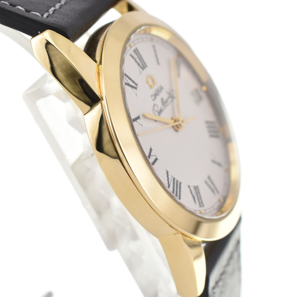 OMEGA Louis blanc 5311.30.12 Cal.1119 K18YG / Leather Silver Dial Automatic Men's
 Watch R#143242