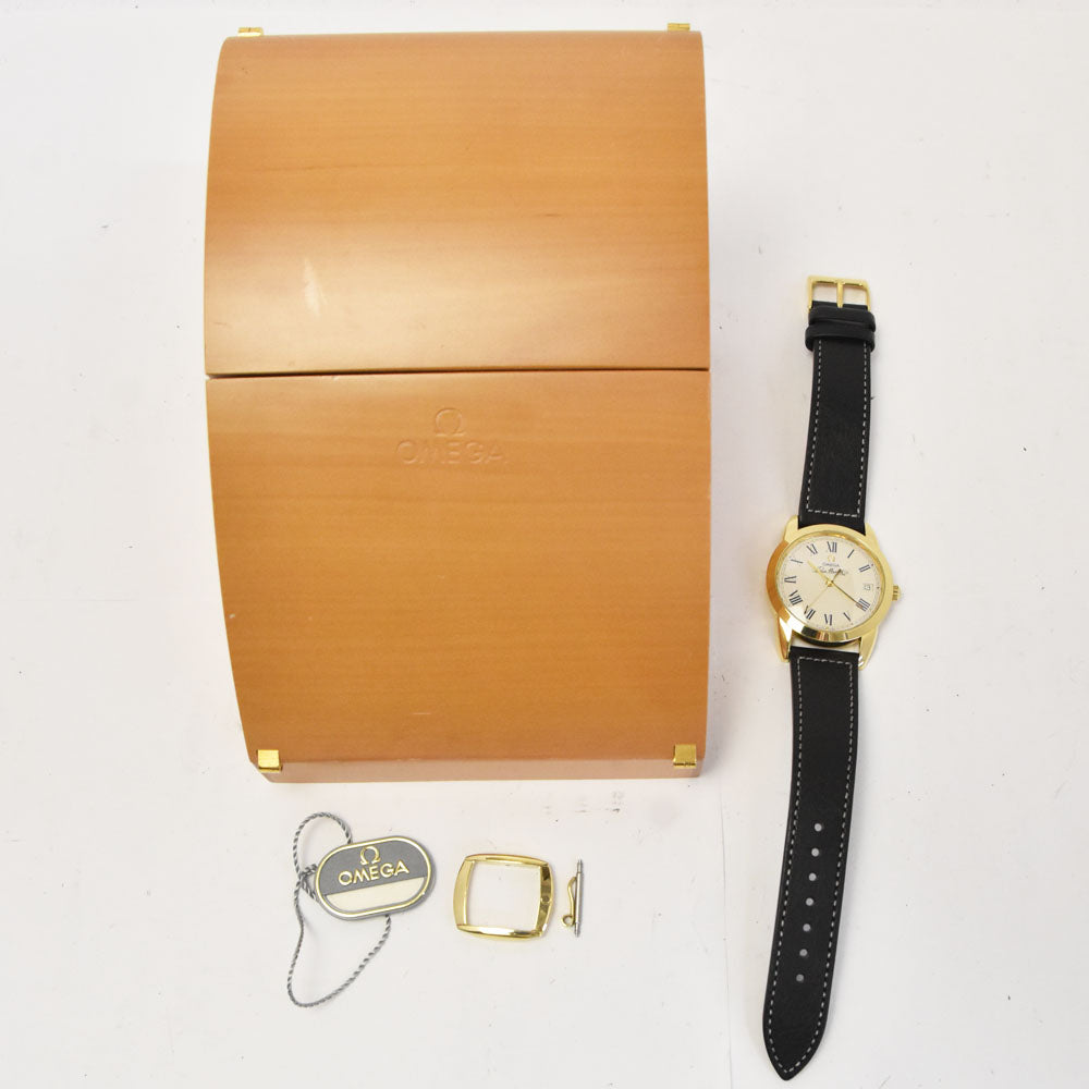 OMEGA Louis blanc 5311.30.12 Cal.1119 K18YG / Leather Silver Dial Automatic Men's
 Watch R#143242