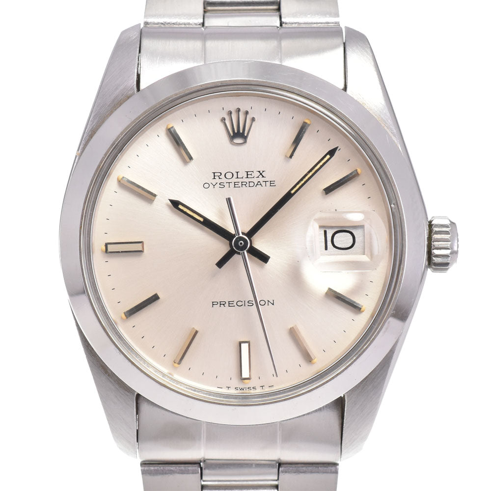 ROLEX Oyster Date 6694 vintage Cal.1225 Silver Dial Hand Winding Men's
 Watch P#143244