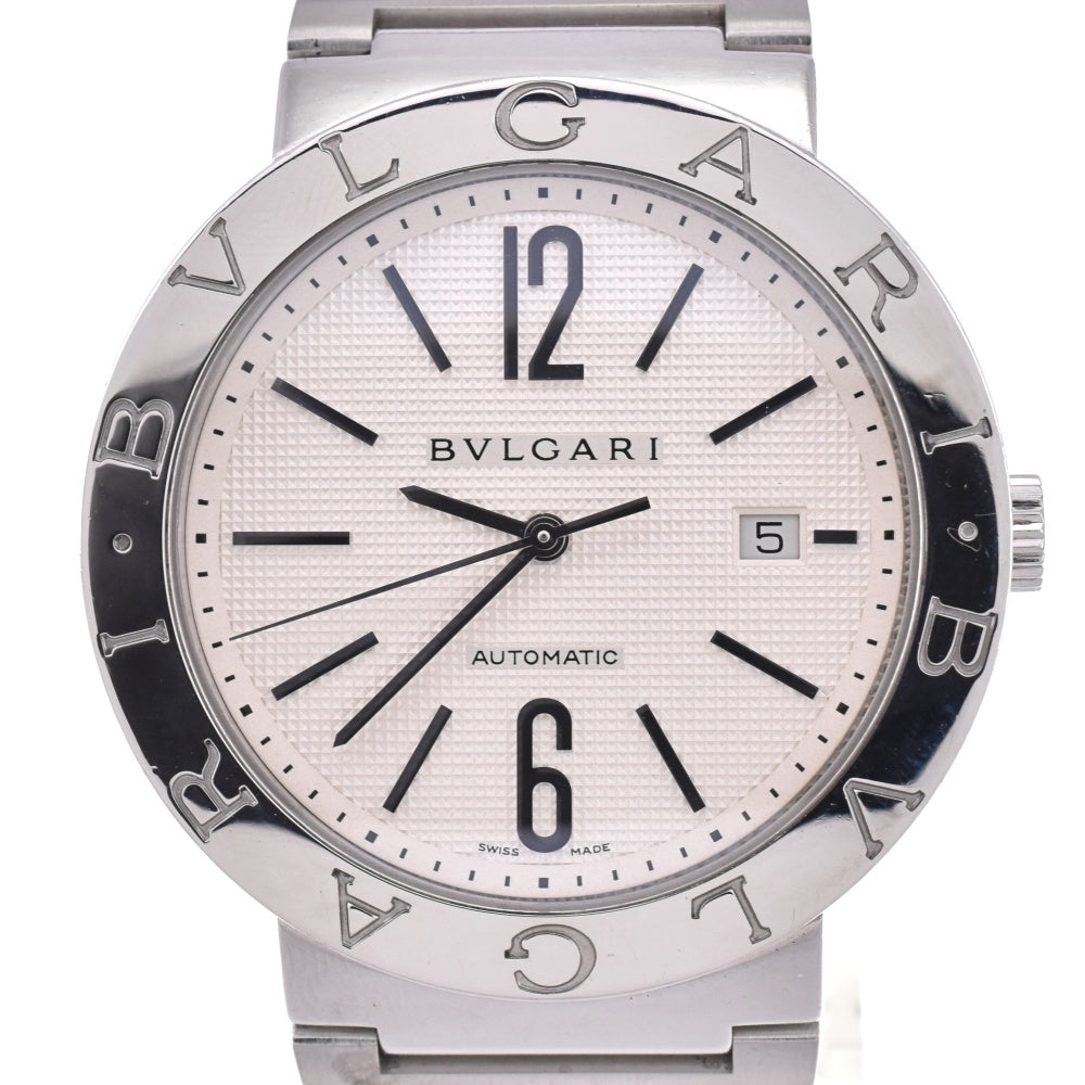 with paper BVLGARI Bulgari Bulgari BB42SS AUTO Date Silver Dial Automatic Men's
 Watch N#143246