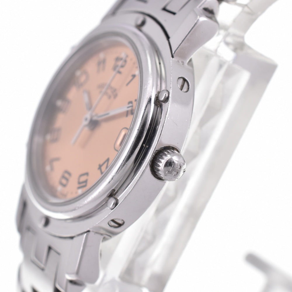 HERMES Clipper CL4.210 Date D buckle Pink gold Dial Quartz Ladies
 Watch P#143251