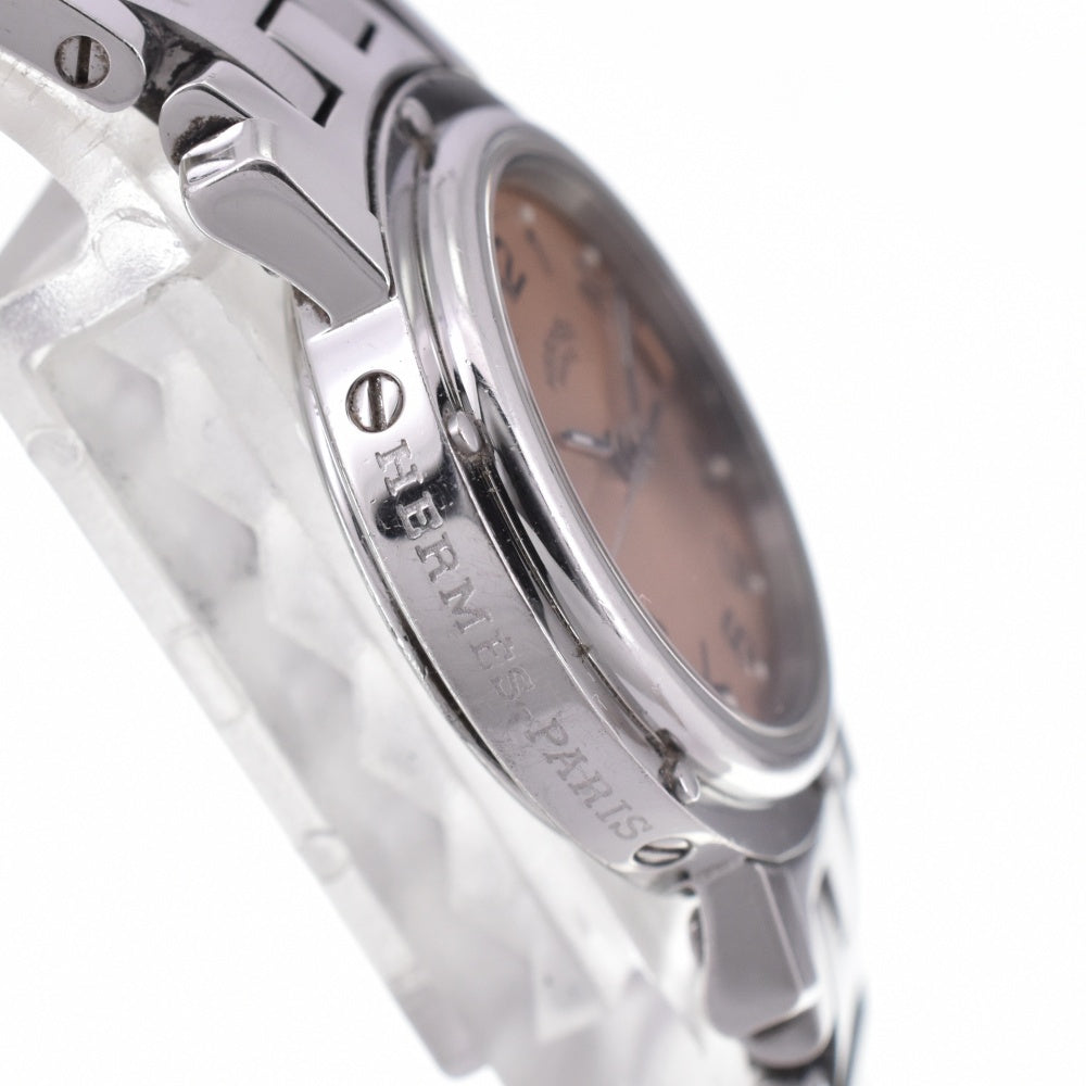 HERMES Clipper CL4.210 Date D buckle Pink gold Dial Quartz Ladies
 Watch P#143251