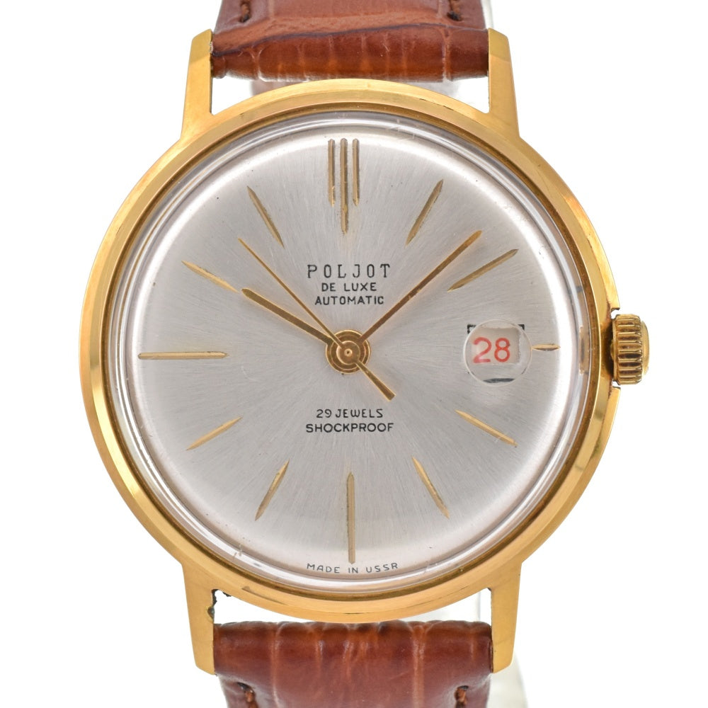 POLJOT Deluxe Date Silver Dial Automatic Men's
 Watch O#143254